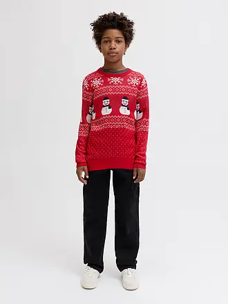 JACK & JONES | Jungen Pullover JJXMAS | rot